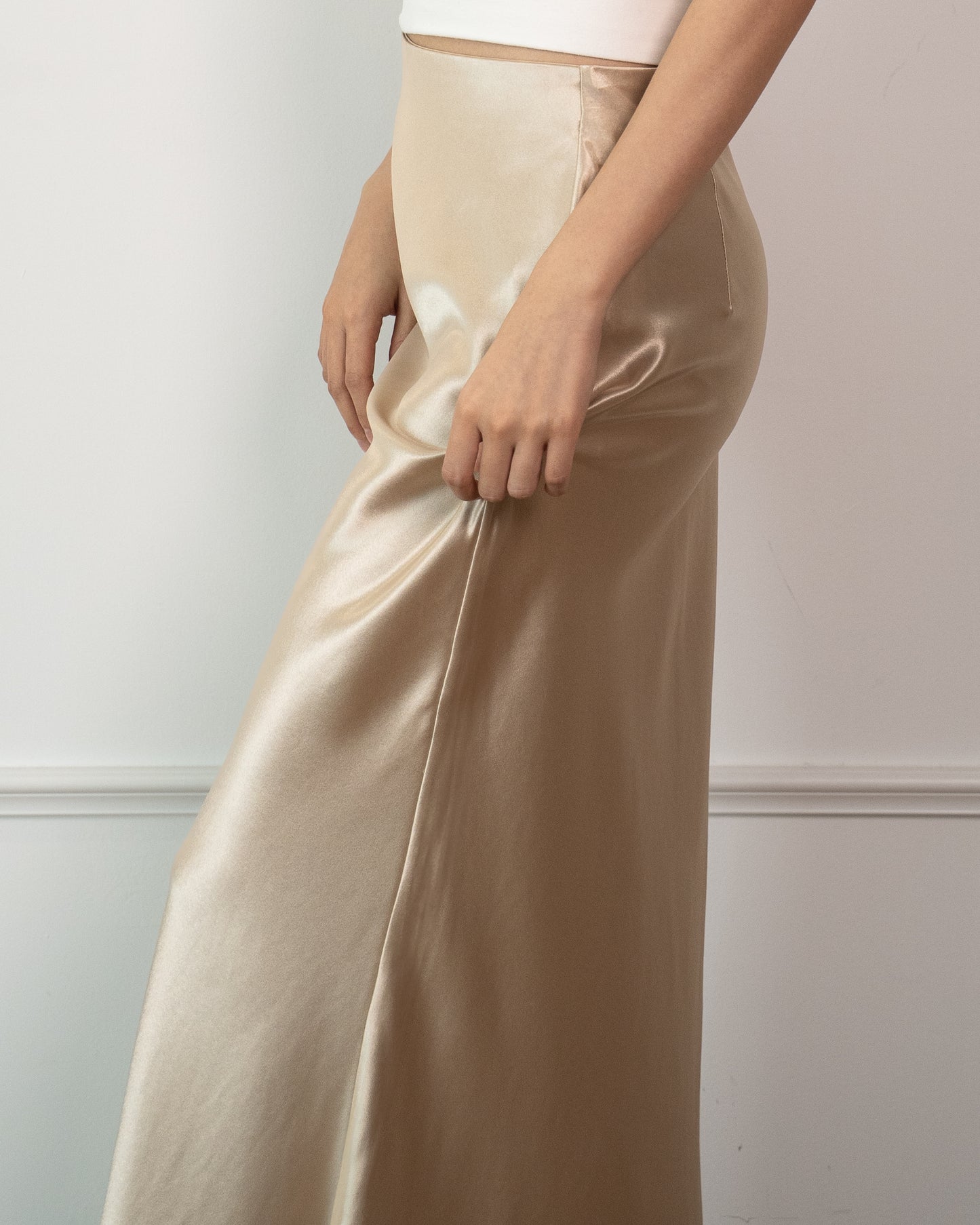 Serena Satin Maxi Skirt
