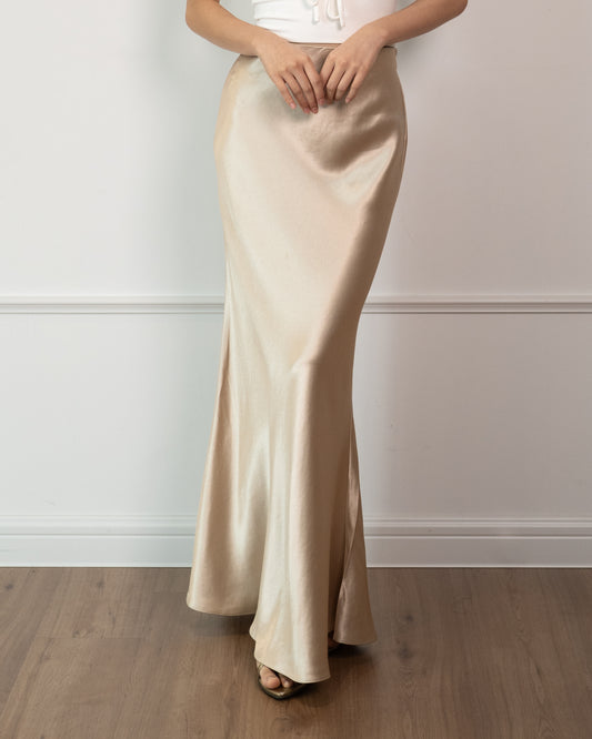 Serena Acetate Maxi Skirt