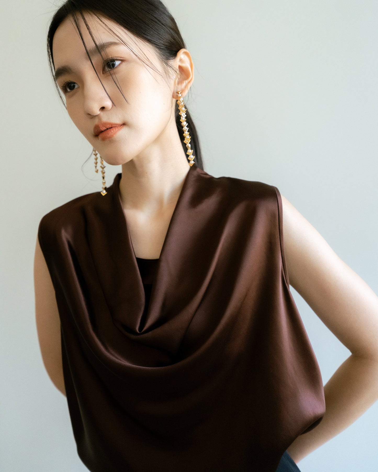 Elena Acetate Top