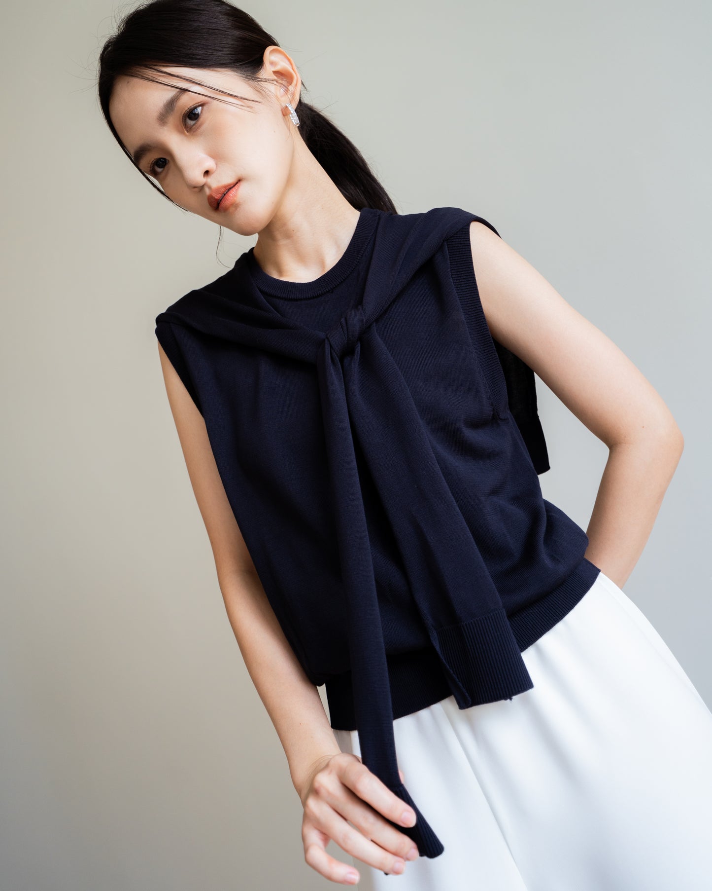 Eloise Knit Scarf-Top