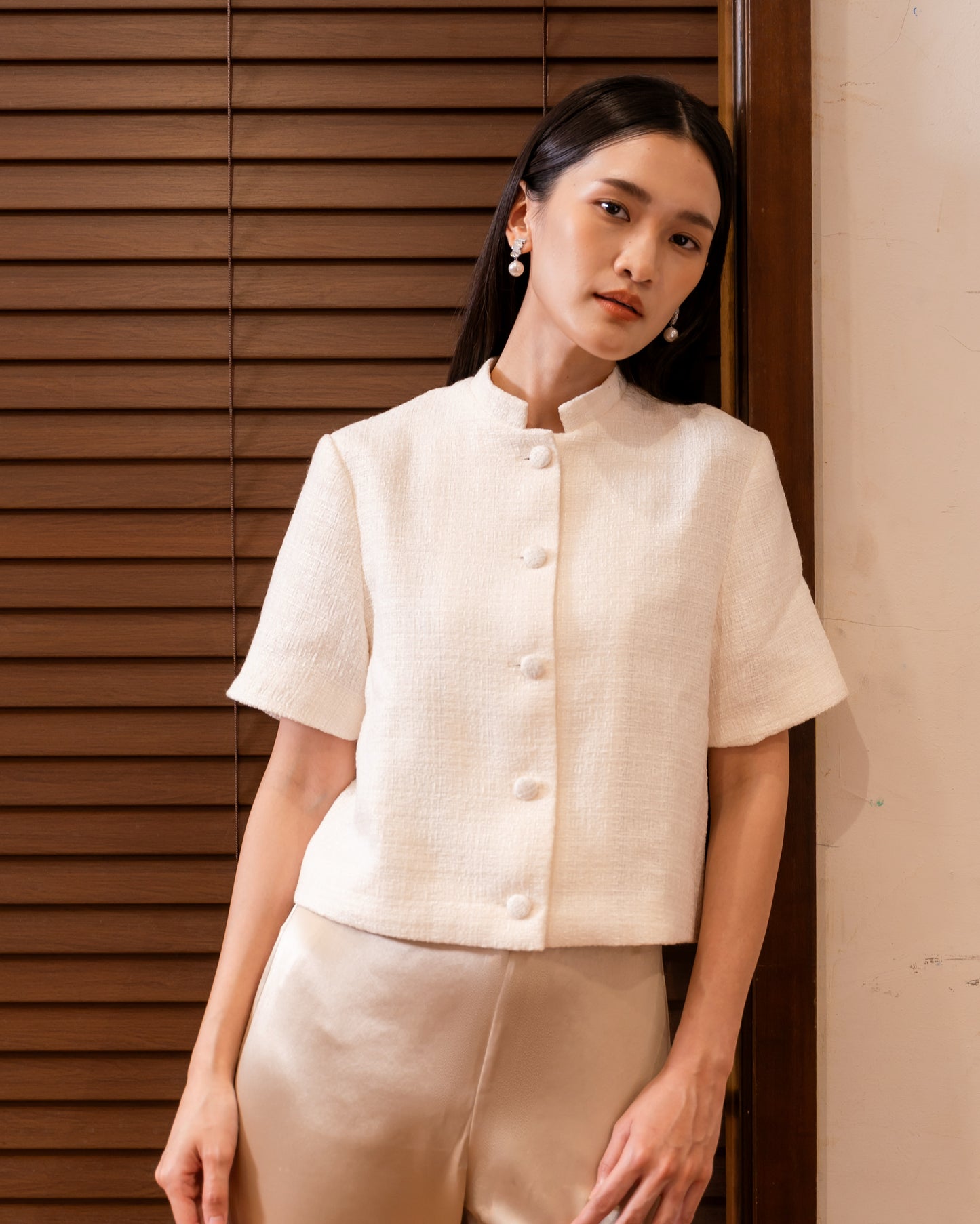 Hera Tweed Blouse