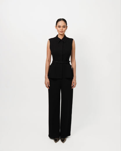 Marlowe Belted Acetate Vest