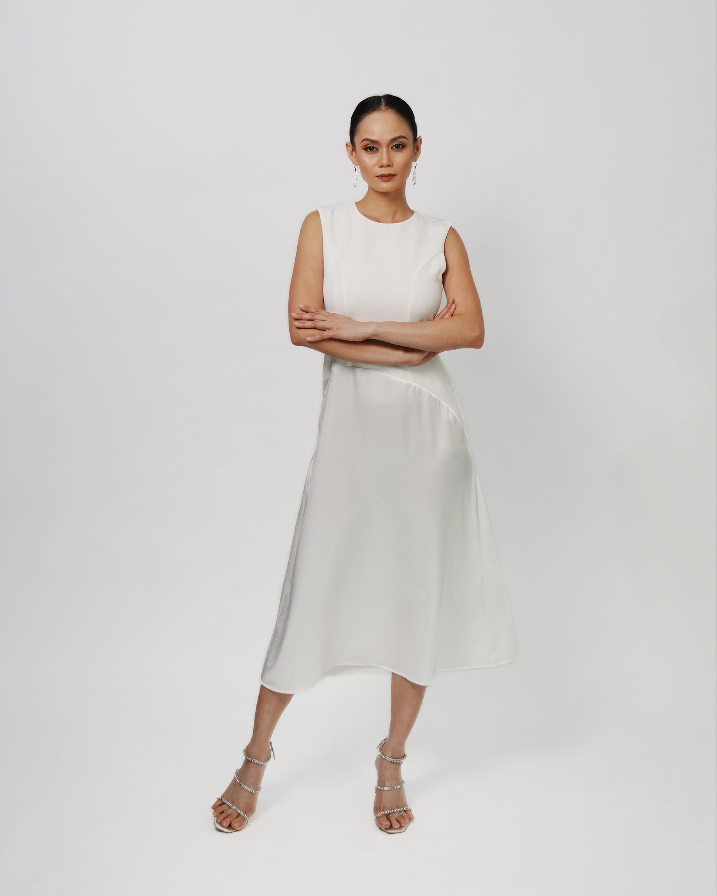Isla Drop Waist Midi Dress