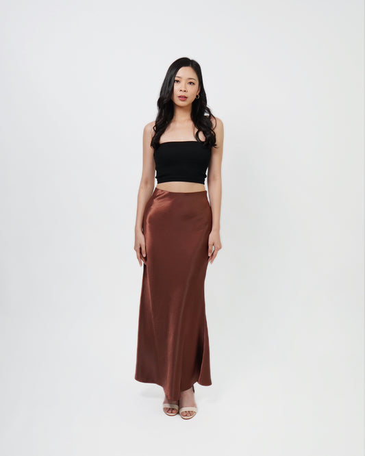 Serena Satin Maxi Skirt