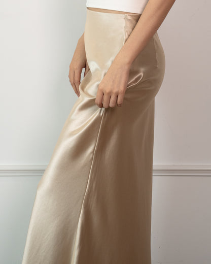 Serena Satin Maxi Skirt